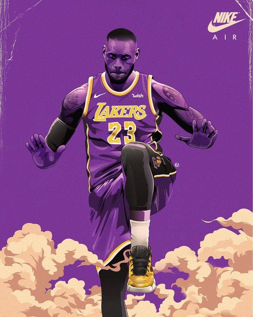 Lebron James Cartoon Wallpaper Lakers - HD Wallpaper 