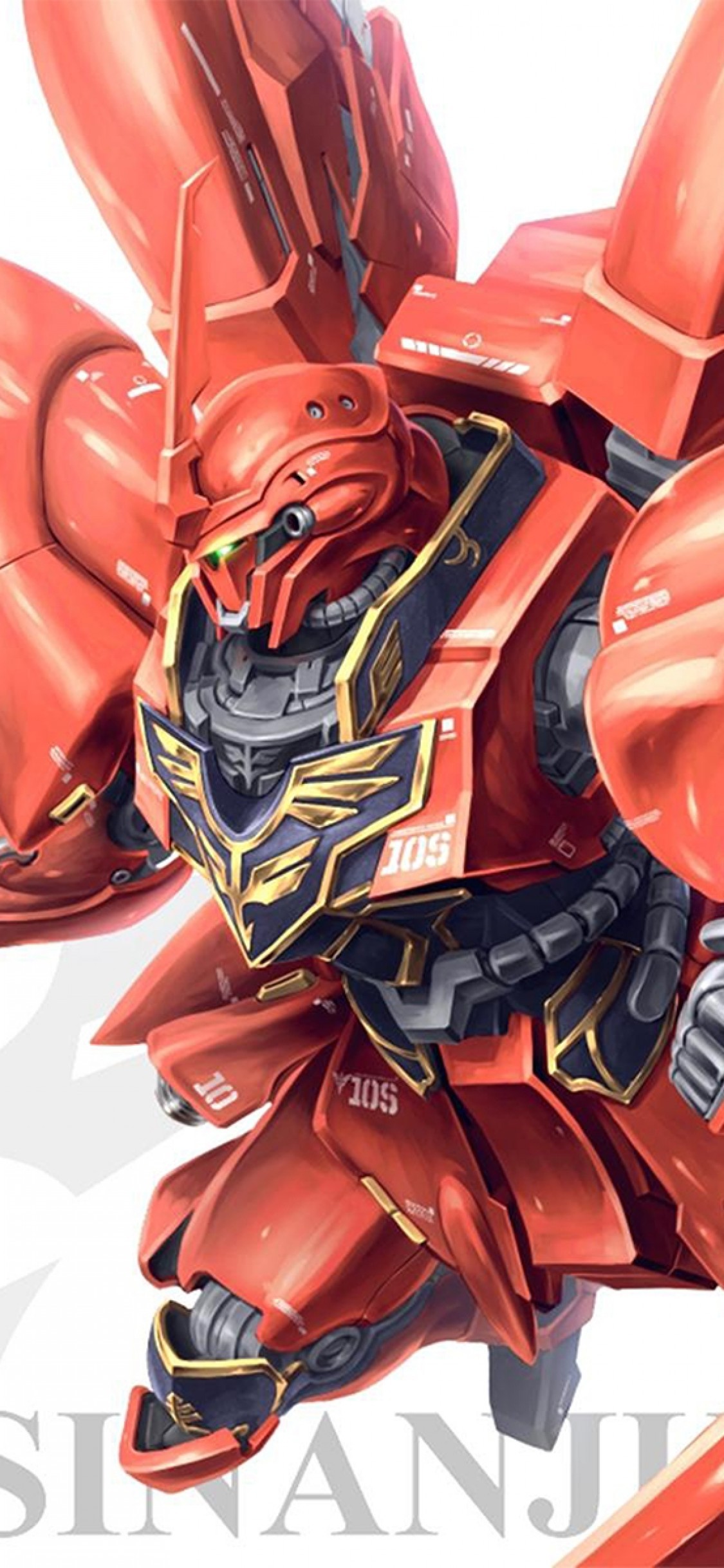 Mobile Suit Gundam Msn 06s Sinanju Mecha Robot Gundam Iphone Wallpaper Hd 1125x2436 Wallpaper Teahub Io