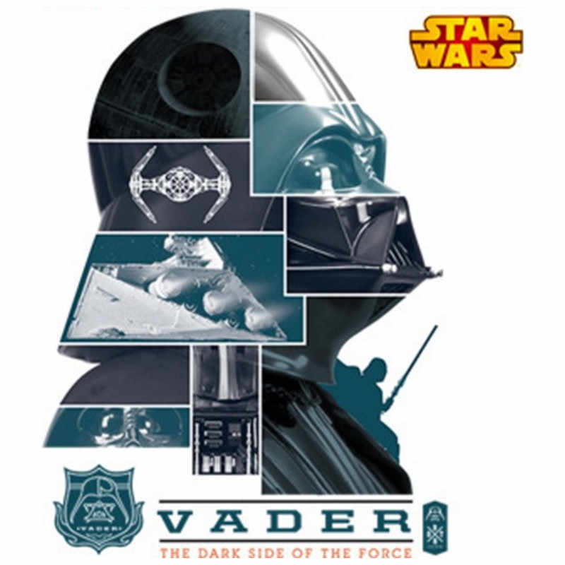 Star Wars Movie Wall Stickers Dark Lord Darth Vader - Star Wars T Shirt Bunt - HD Wallpaper 