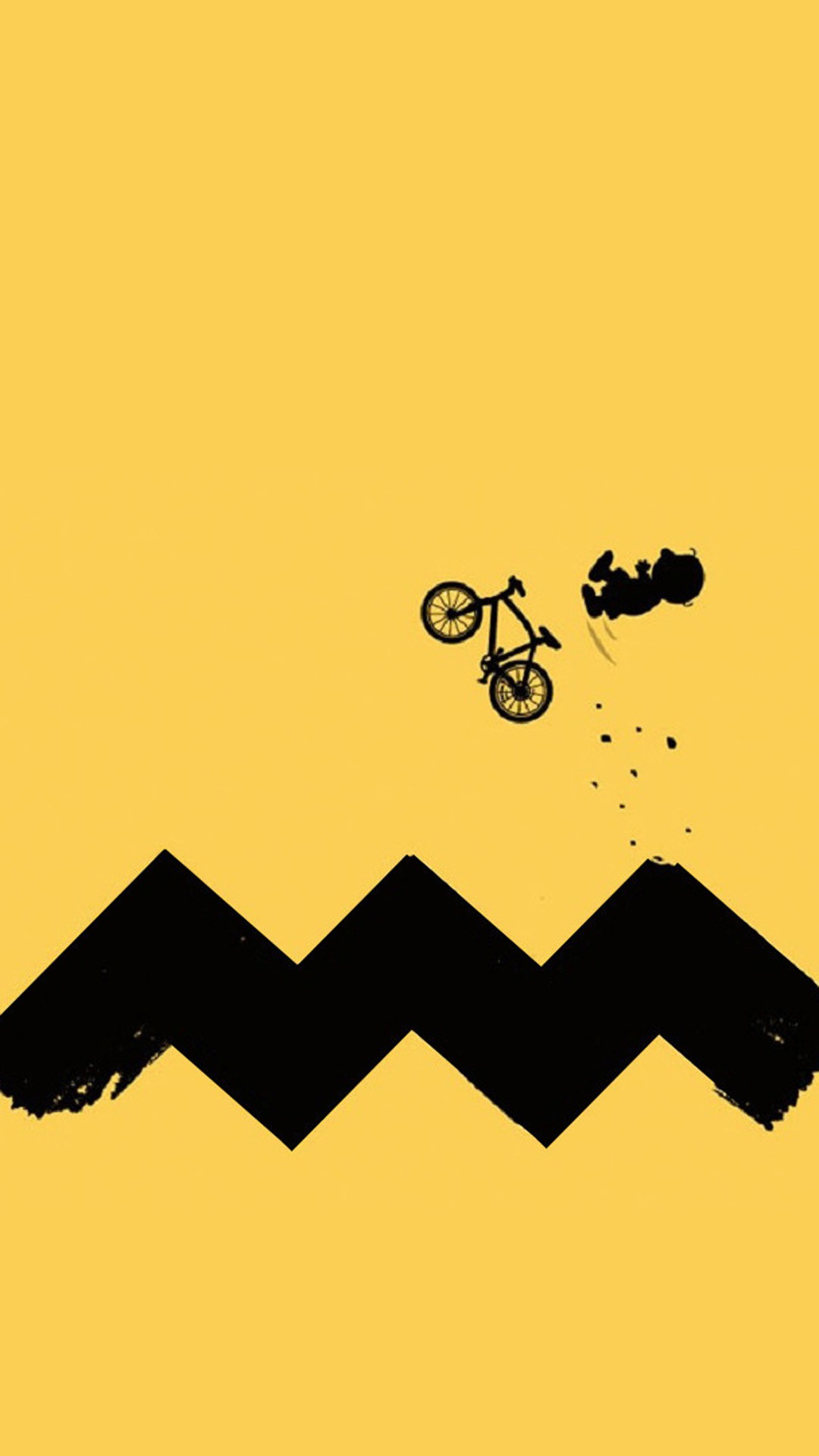 Cycling Boy Cartoon Iphone 7 Wallpaper - Charlie Brown Iphone 6 - HD Wallpaper 