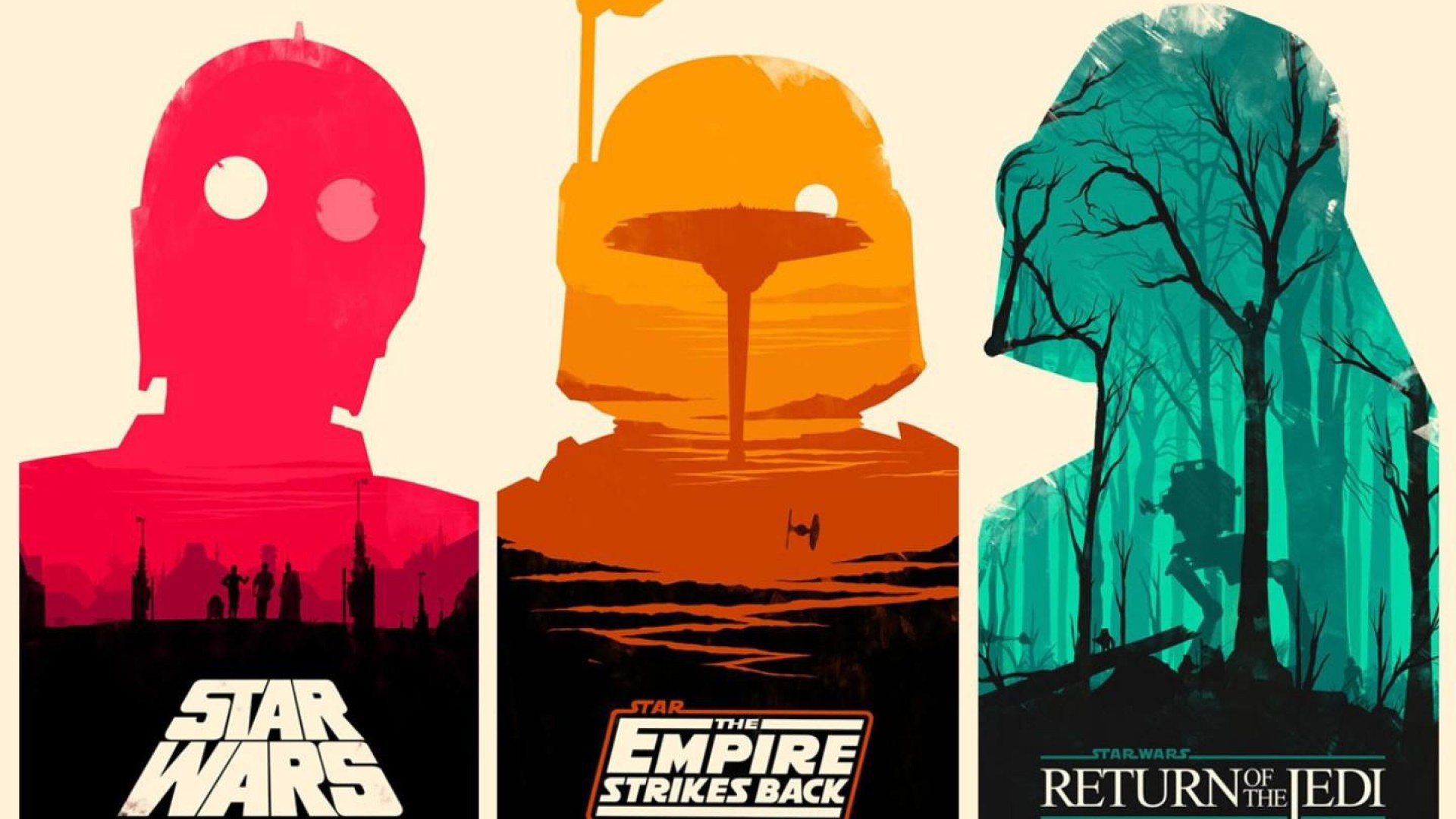 Star Wars Original Trilogy Art - HD Wallpaper 