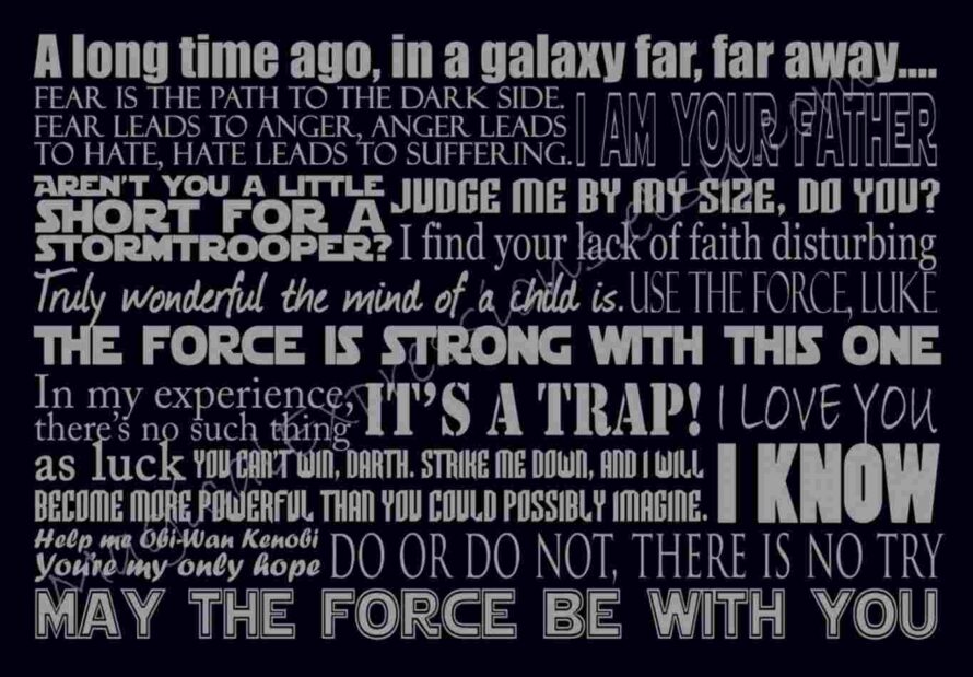 Download Star Wars Wallpaper Mural Hd Backgrounds Download - Long Star Wars Quotes - HD Wallpaper 