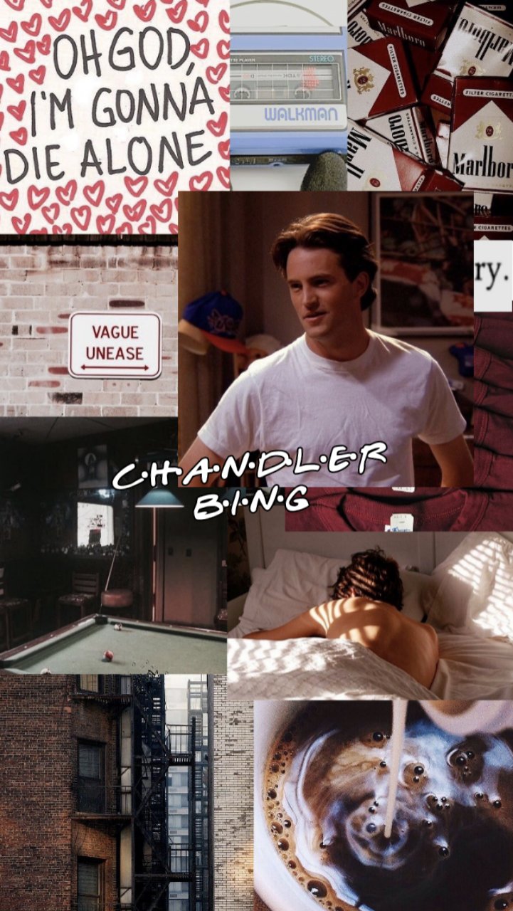 Chandler Bing, Joey Tribbiani, And Monica Geller Image - Lockscreen Chandler Bing - HD Wallpaper 