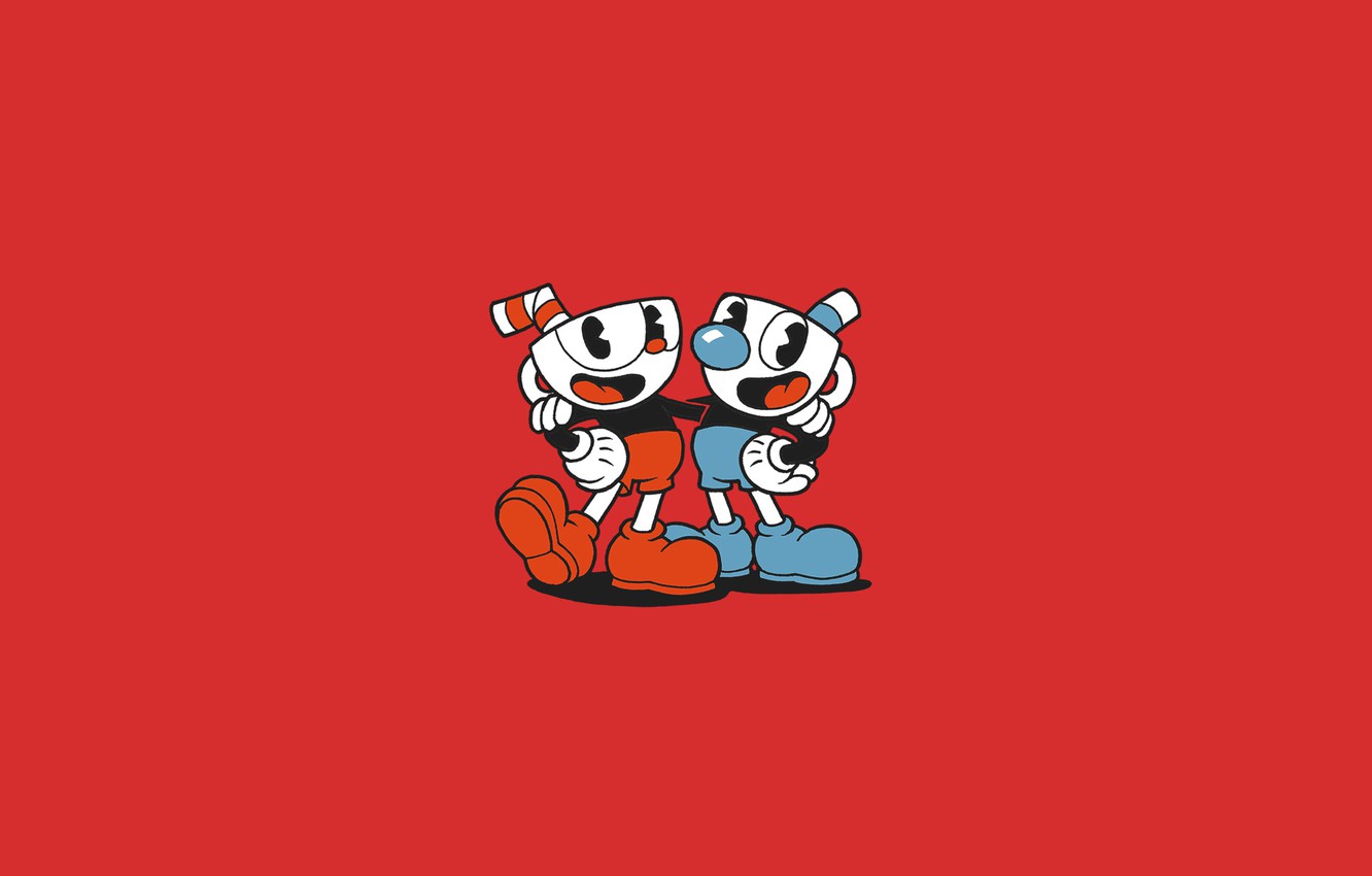 Photo Wallpaper Pain, Toon, Casco-voice Brothers, Cuphead - Cuphead Фон Рабочего Стола - HD Wallpaper 
