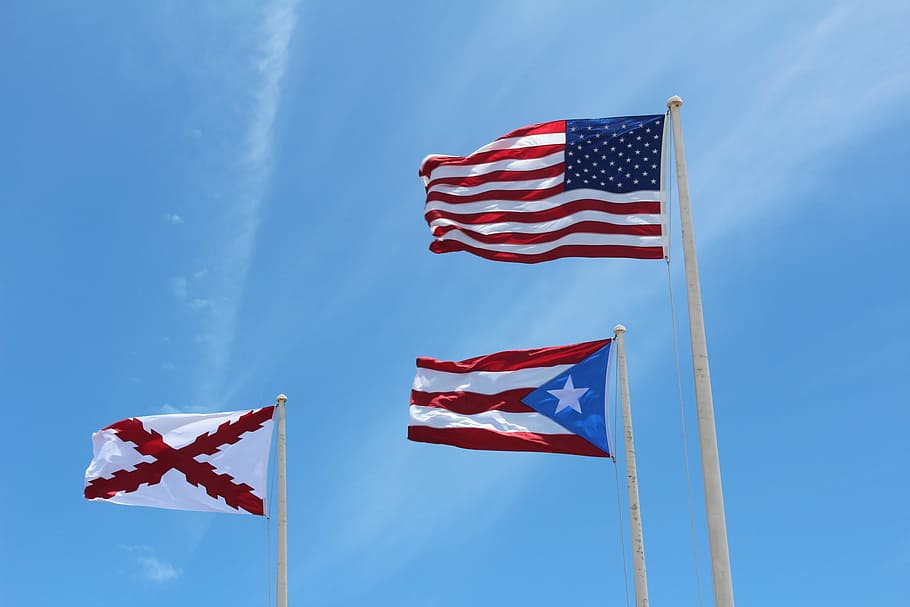 Us And Puerto Rico Flag - HD Wallpaper 
