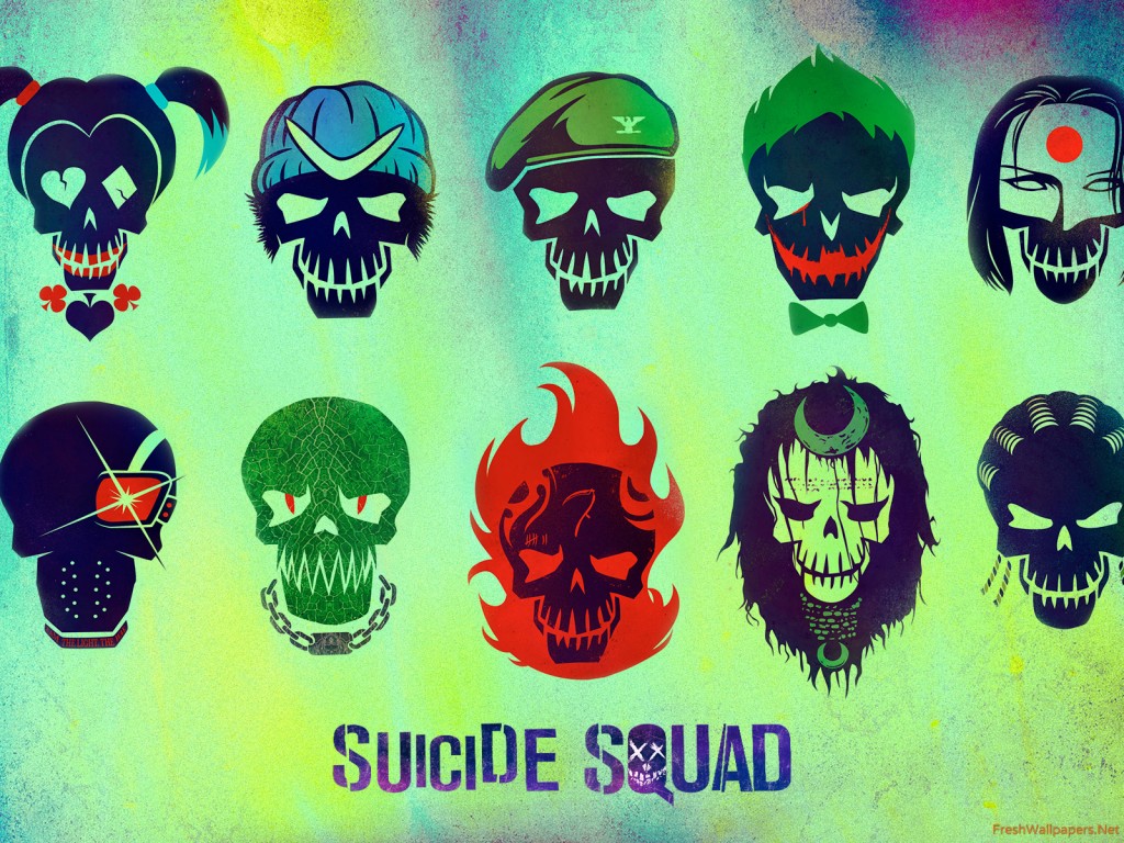 Suicide Squad Skull Poster - HD Wallpaper 