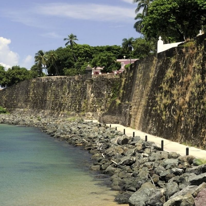 Puerto Rico Iphone Wallpaper - La Muralla - HD Wallpaper 