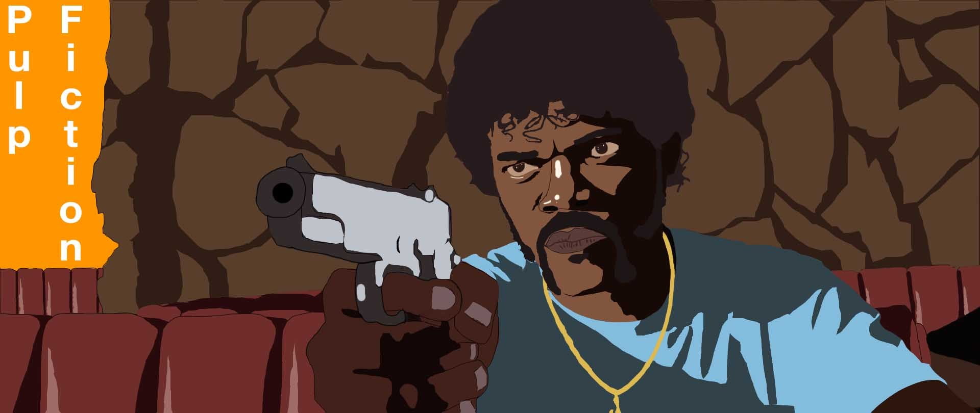 Pulp Fiction Fan Art - HD Wallpaper 