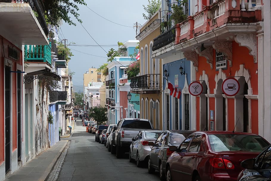 Puerto Rico, San Juan, Old Street, Mode Of Transportation, - Cute Puerto Rico Places - HD Wallpaper 