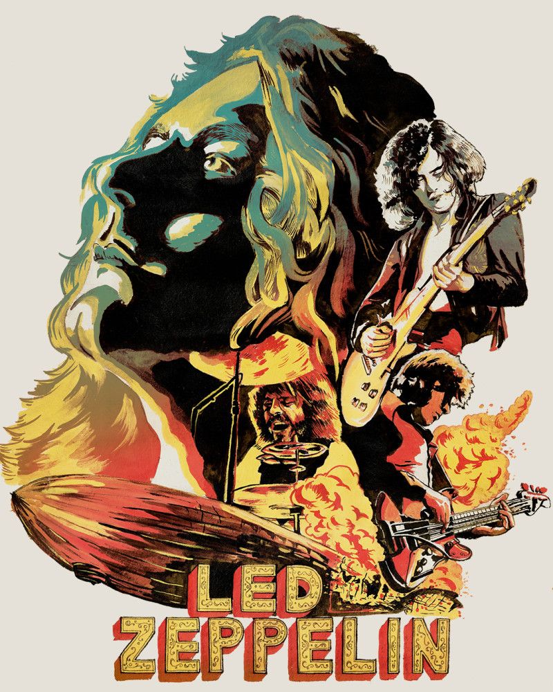 Led Zeppelin Fan Art - HD Wallpaper 