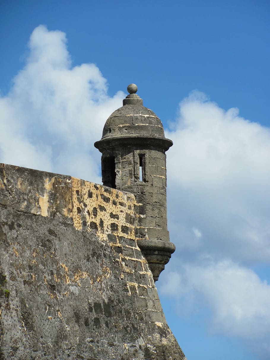 Closeup Photo Of Castle Turret, Puerto Rico, San Juan, - Puerto Rican Stone Wall - HD Wallpaper 