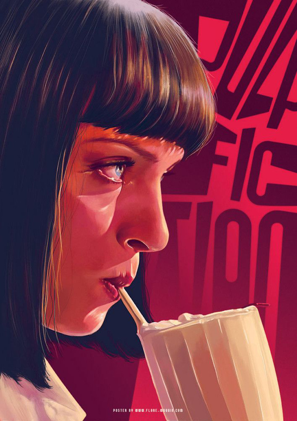 Pulp Fiction By Flore Maquin Alternative Pulp Fiction Movie Poster 600x849 Wallpaper Teahub Io