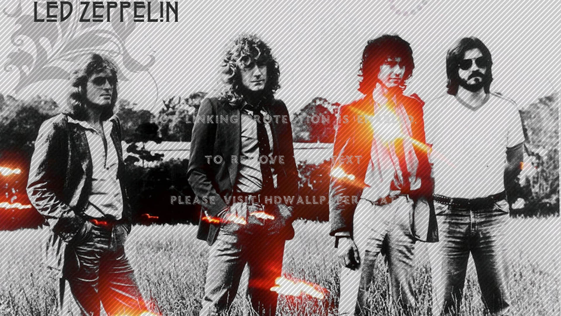Led Zeppelin Jones Plant Bonham Page Music - Led Zeppelin Facebook Cover - HD Wallpaper 