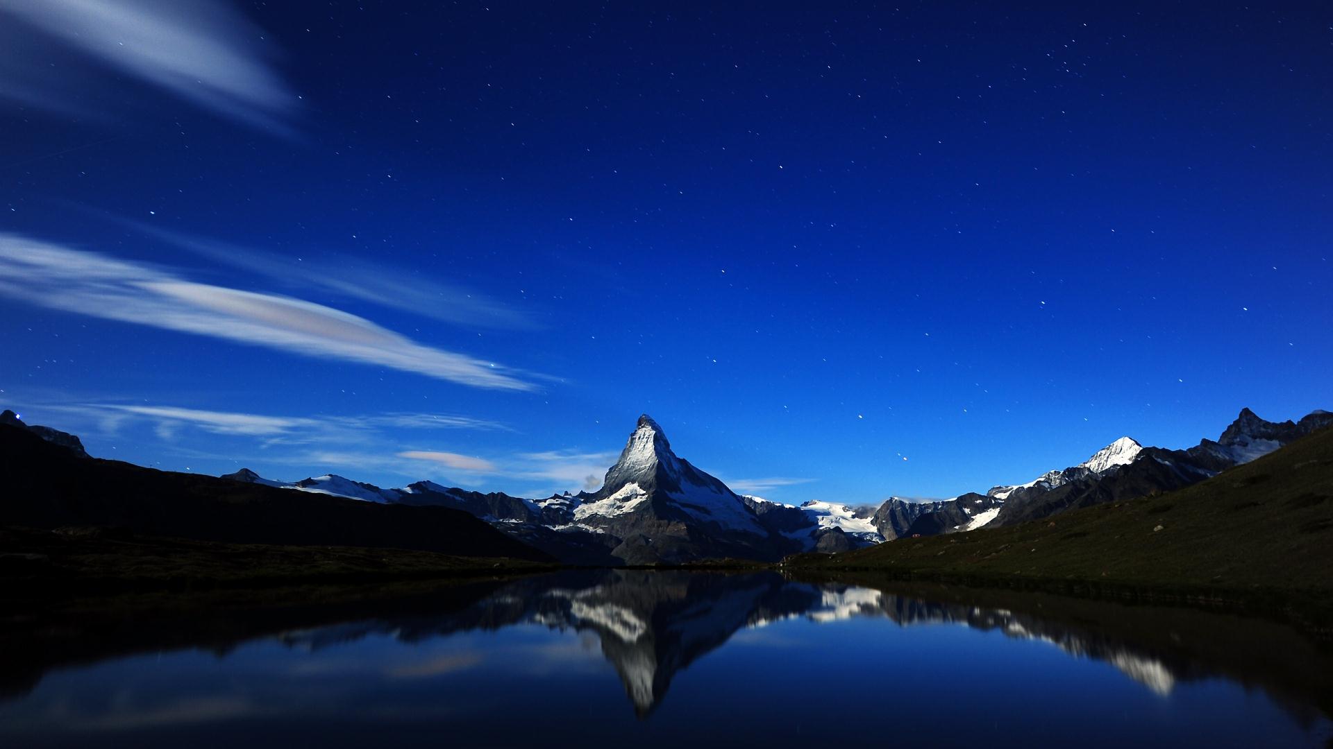 Mountain Lake Scenery Hd Desktop Wallpaper - Virtualbsd - HD Wallpaper 