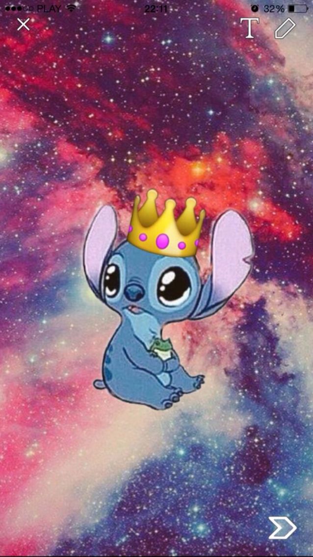 Download Galaxy Wallpaper Stitch Cute - Teahub.io