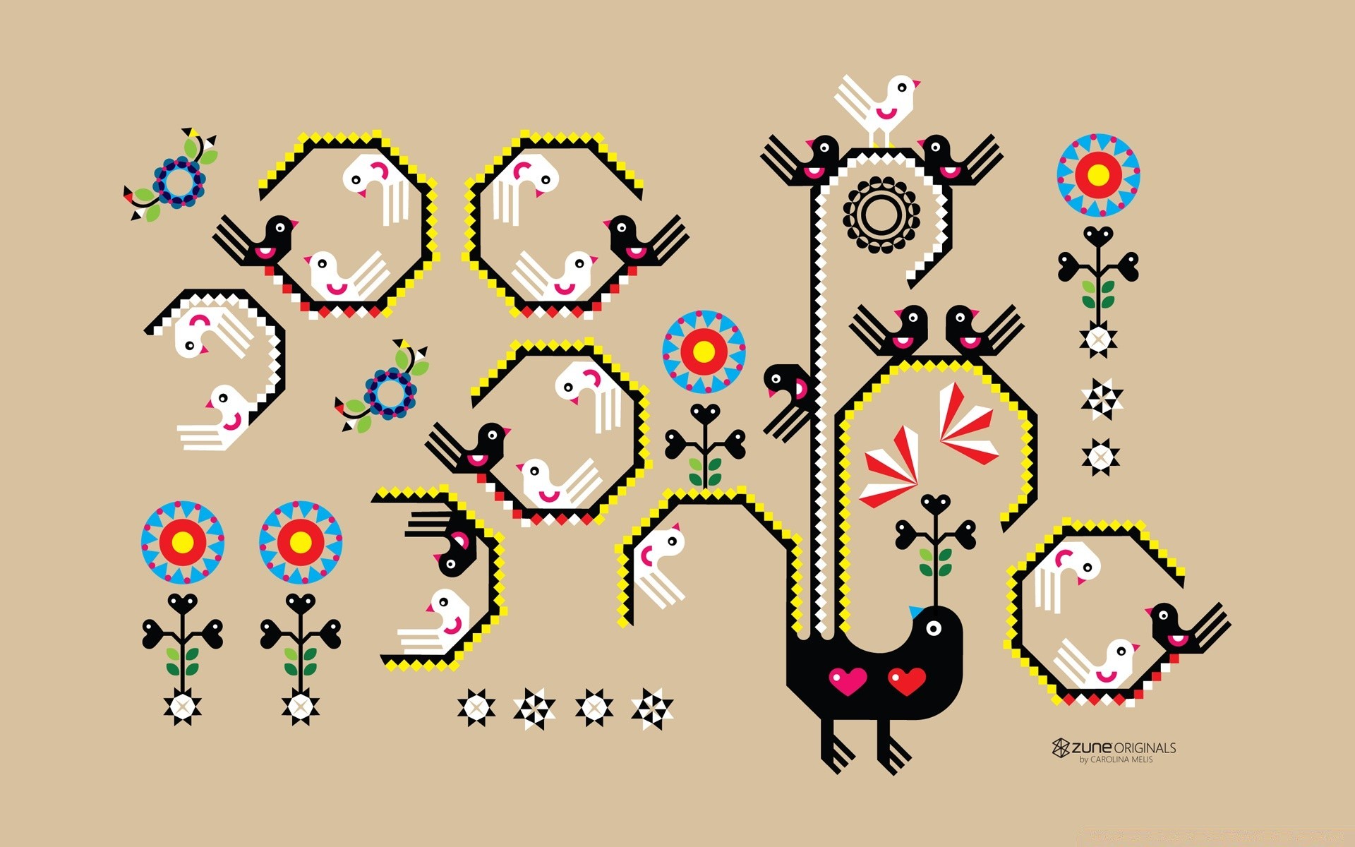 Vector Art Illustration Vector Design Art Symbol Retro - Hd Wallpaper Embroidery Hd - HD Wallpaper 