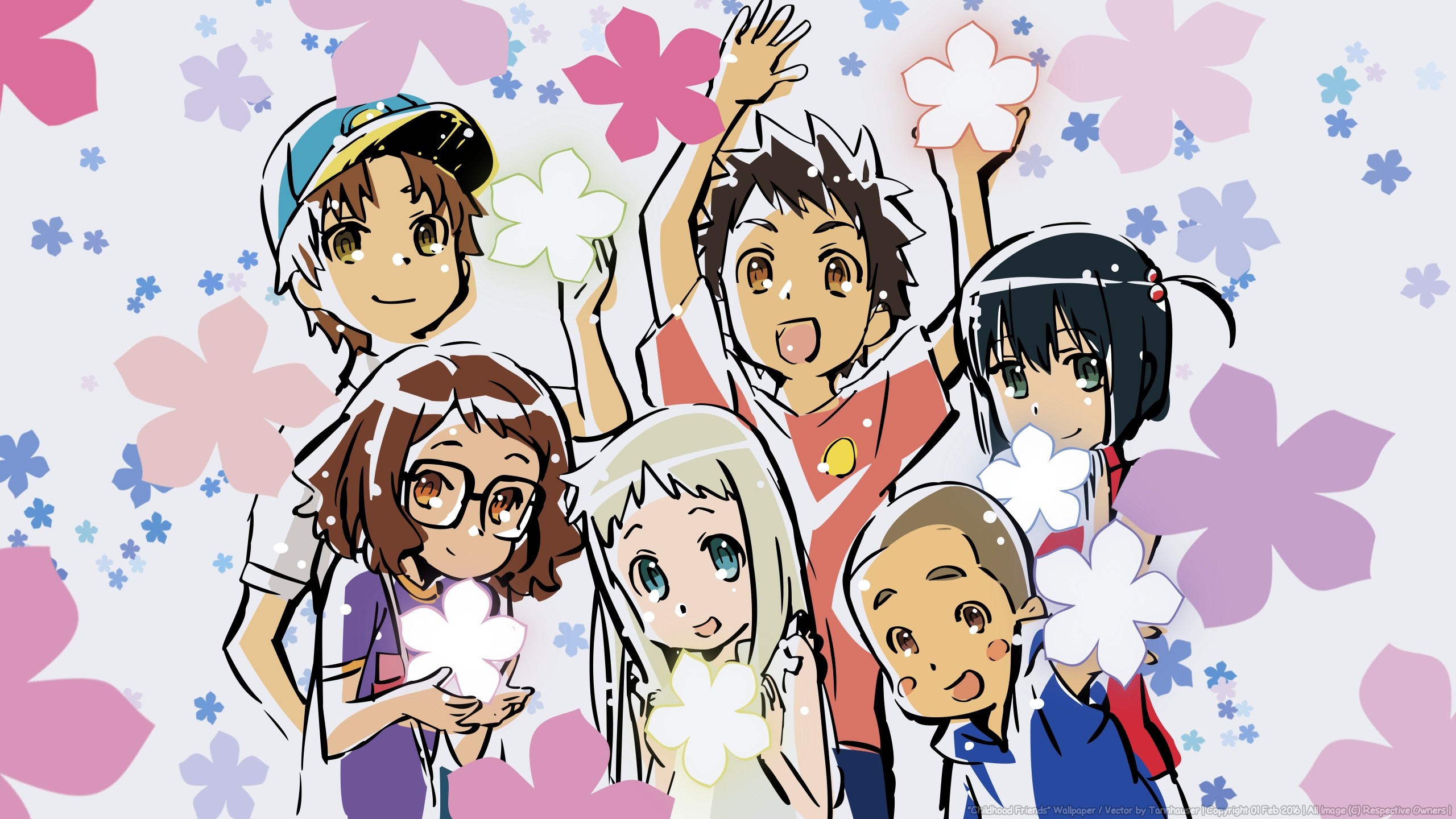 A 1 Pictures, Anohana, Chiriko Tsurumi, Tetsudou Hisakawa, - Anohana Wallpaper Hd - HD Wallpaper 