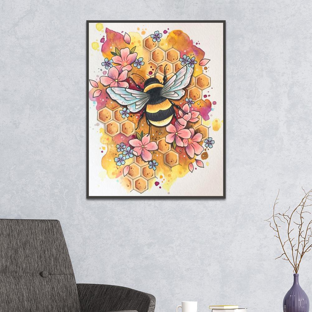 Painting Of Bee - HD Wallpaper 
