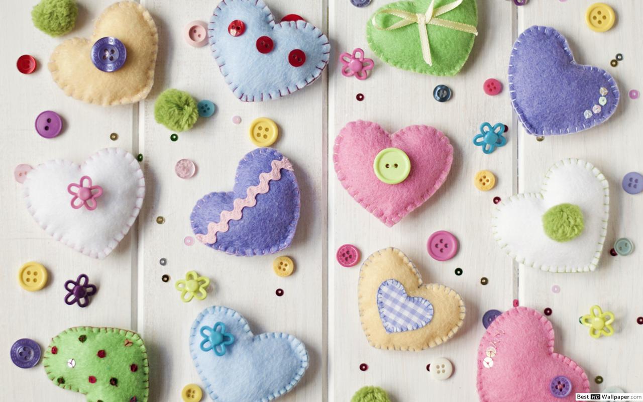 Cute Heart Wallpaper Hd - HD Wallpaper 