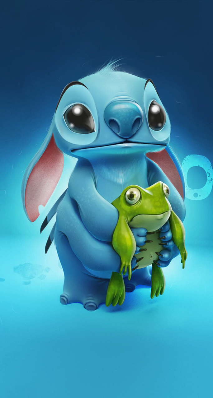 Frog, Lilo And Stitch And Love - Stitch Wallpapers For Iphone - HD Wallpaper 