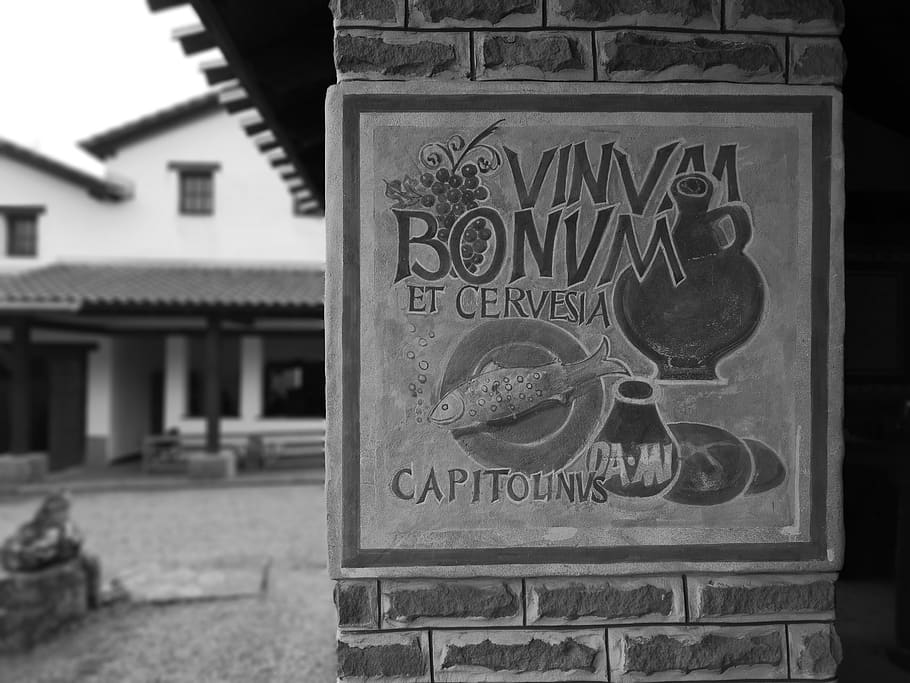 Tavern, Black Arable, The Roman Museum, History, Shield, - Monochrome - HD Wallpaper 