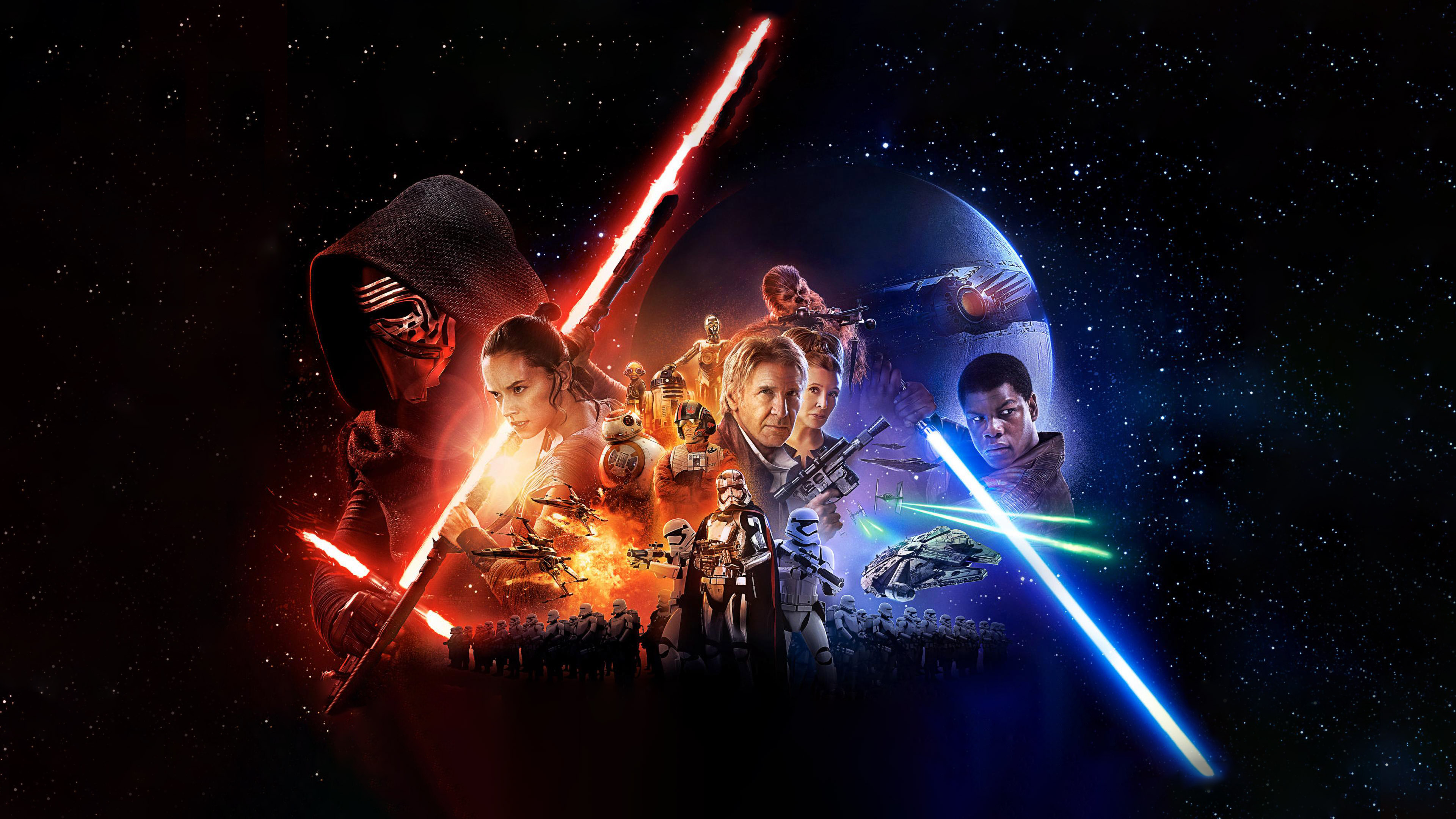 Star Wars The Force Awakens Wallpaper - HD Wallpaper 