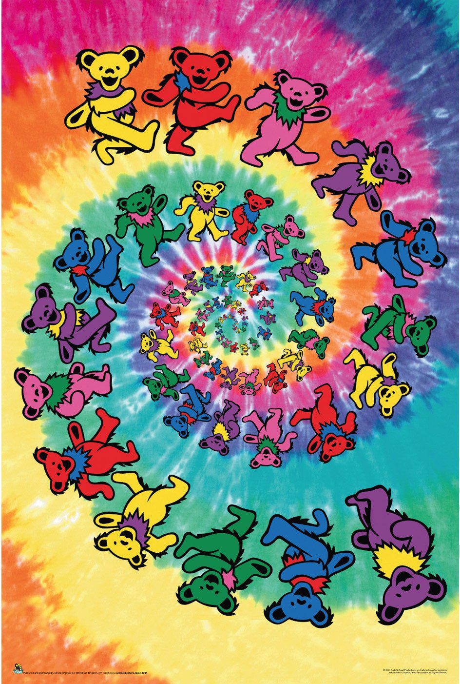 Tie Dye Grateful Dead Bears 944x1402 Wallpaper Teahub Io