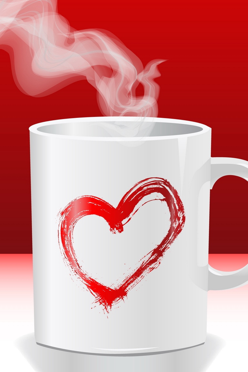 Wallpaper Cup, Hot, Heart, Love - Cup Hot Love Wallpapercup Jan - 800x1200  Wallpaper 