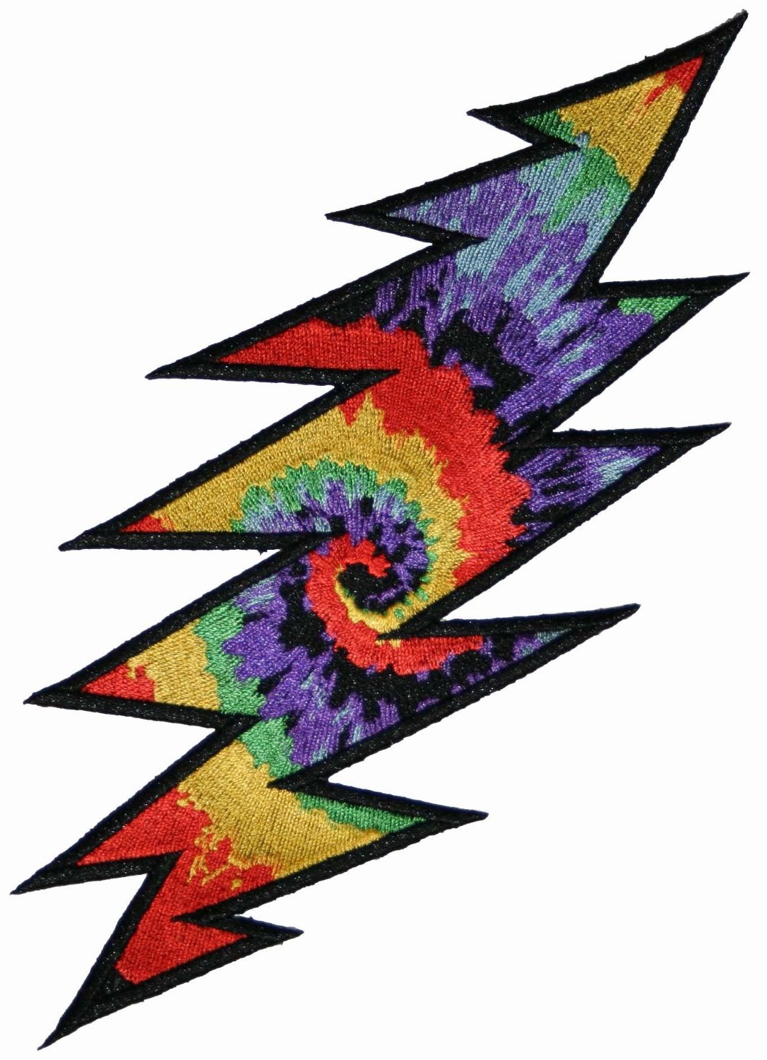 Grateful Dead 8 Tie Dye Lightning Bolt Embroidered - Tie Dye Grateful Dead Lightning Bolt - HD Wallpaper 