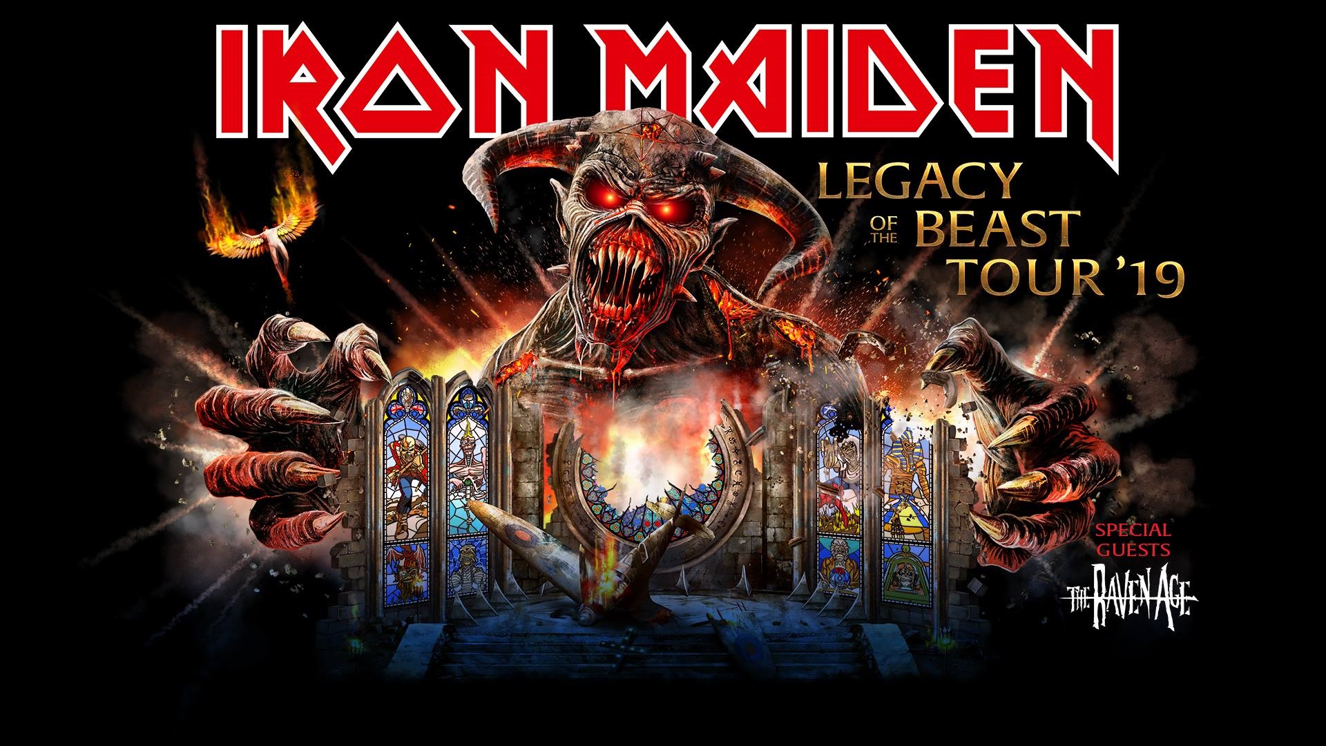 Iron Maiden Legacy Of The Beast Tour Los Angeles - HD Wallpaper 