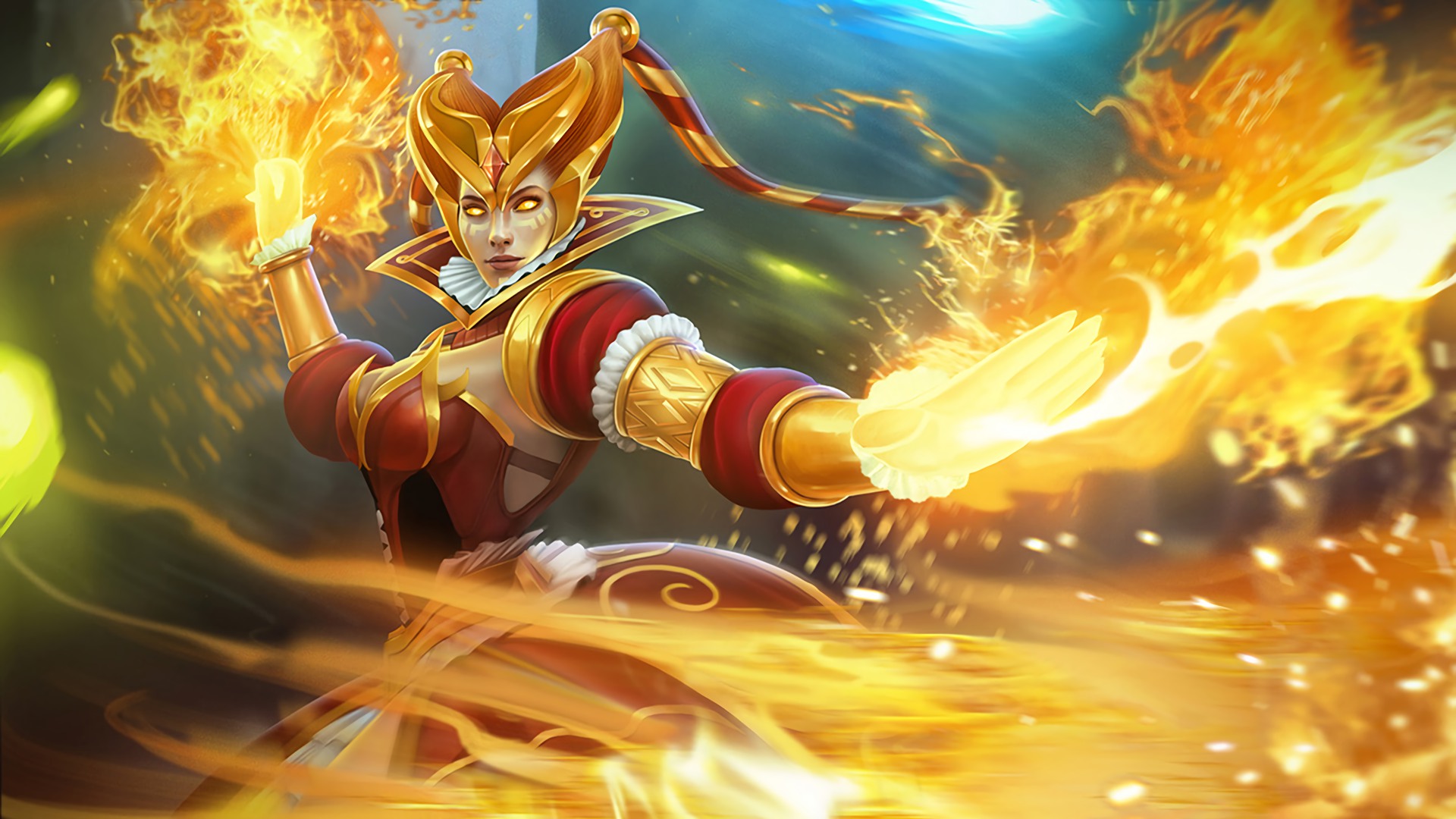 Dota 2 Lina Loading Screen - HD Wallpaper 