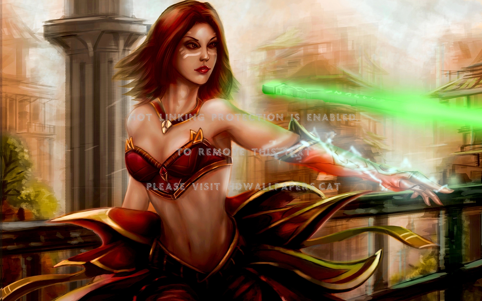 Lina The Slayer Dota 2 Game Girl Abstract - Slayer Dota - HD Wallpaper 