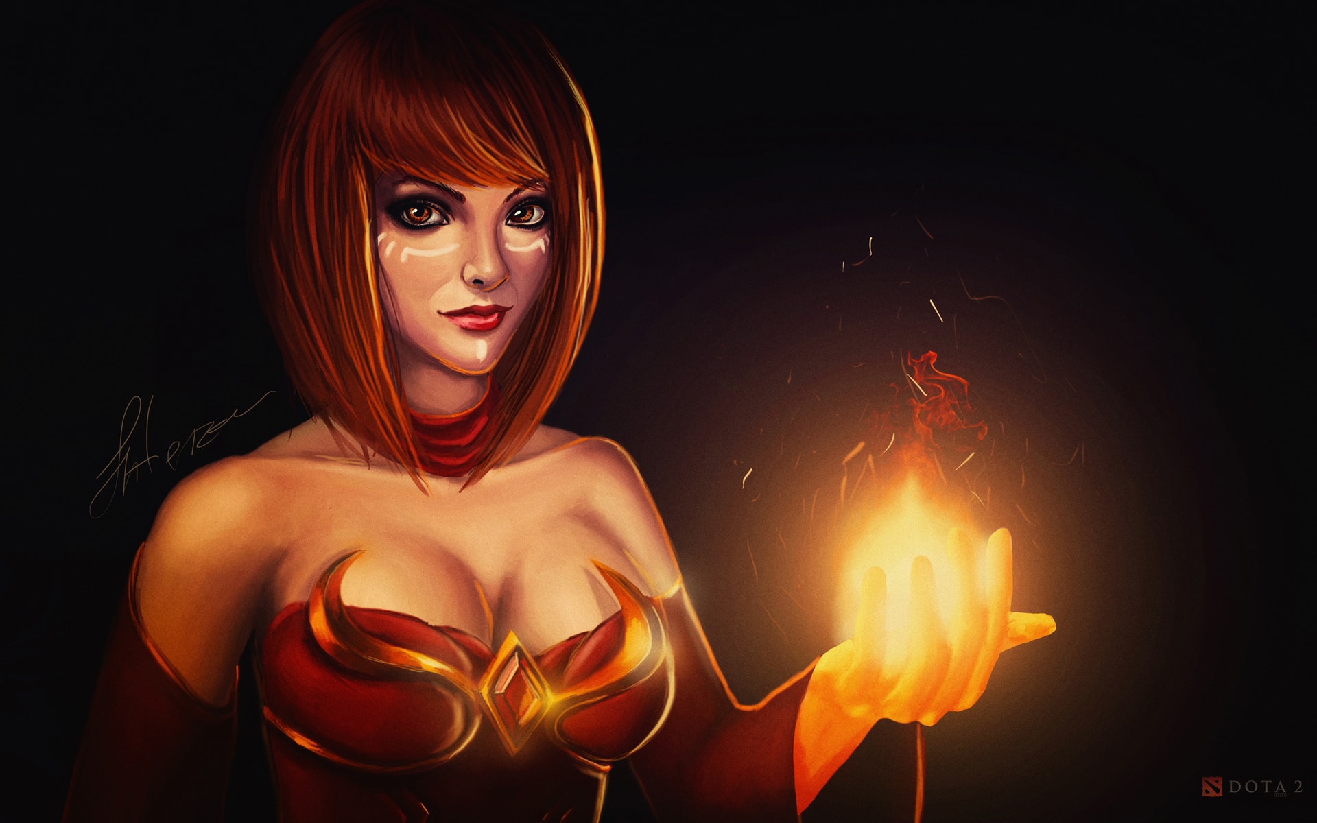 Lina Free - Обои На Рабочий Стол Dota 2 Lina - HD Wallpaper 
