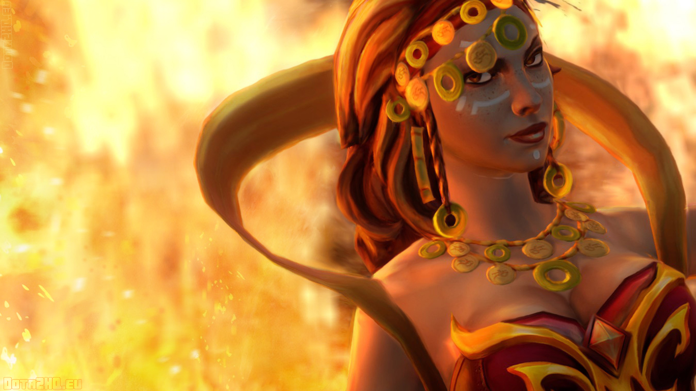 Lina Dota 2 3d Art - Dota - HD Wallpaper 