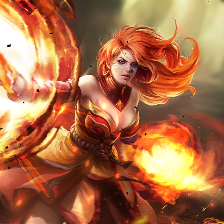 Lina Dota 2 - HD Wallpaper 