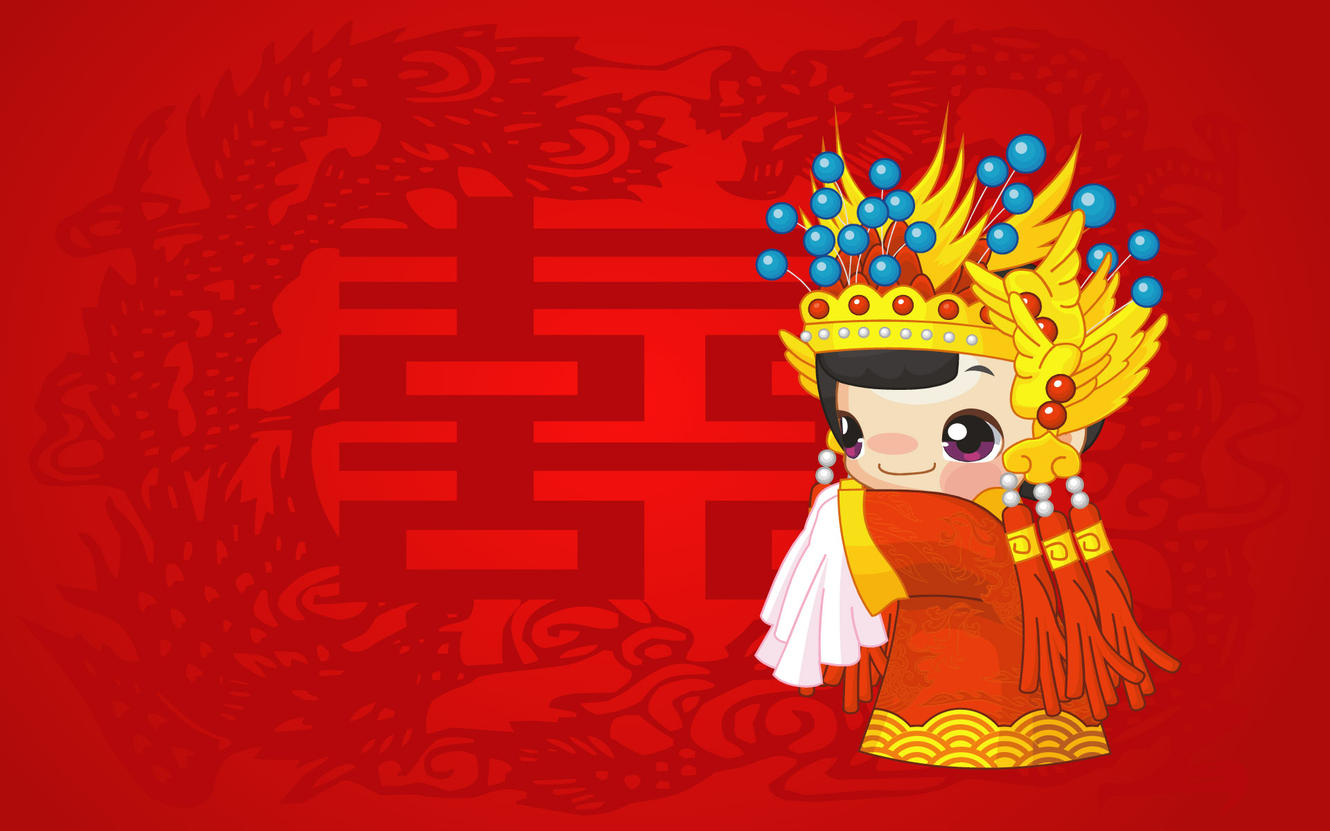 Cartoon Characters Of Ancient Articles - 结婚 娃娃 素材 - HD Wallpaper 