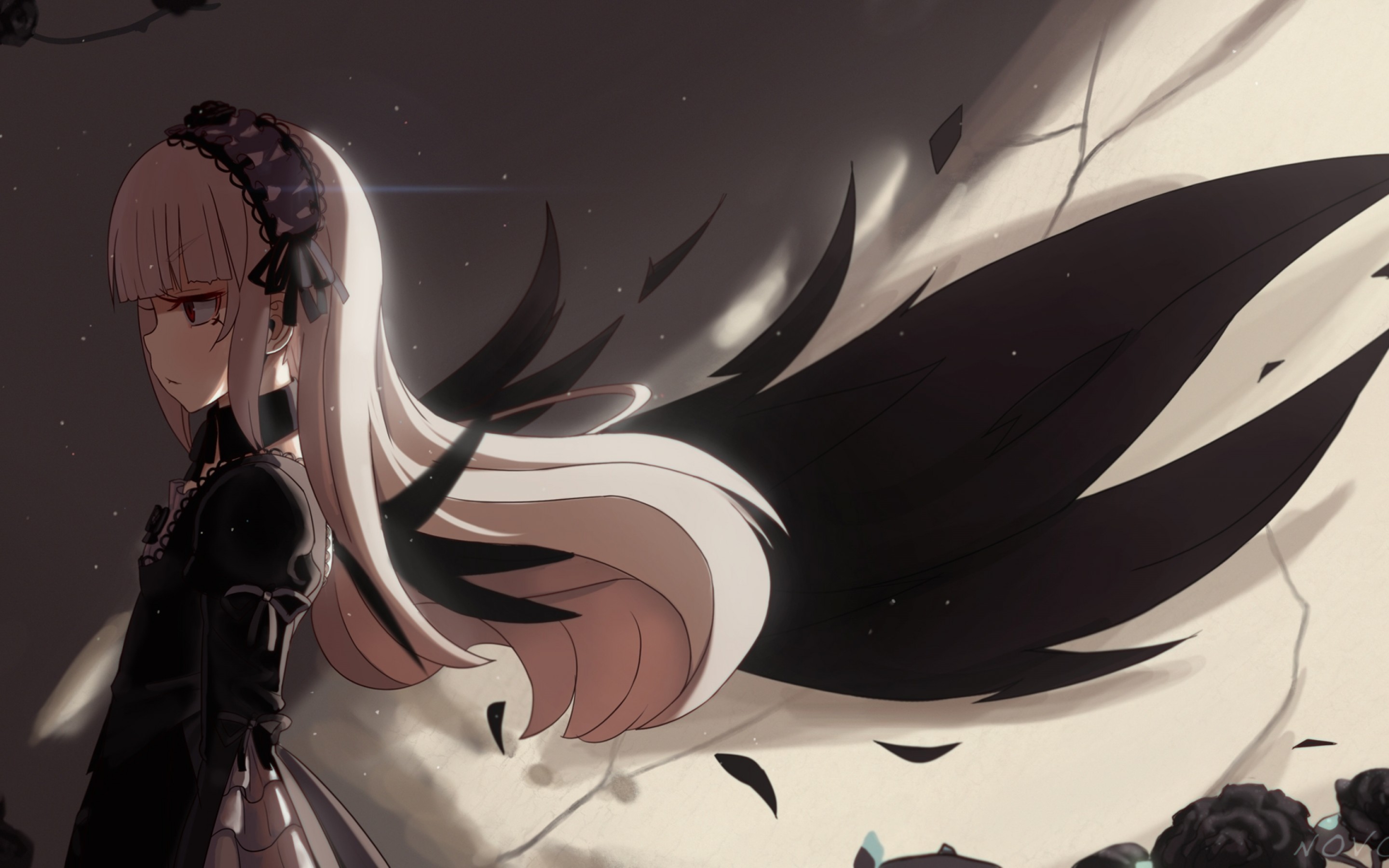 Suigintou, Rozen Maiden, Loli, Gothic, White Hair, - Suiginto - HD Wallpaper 