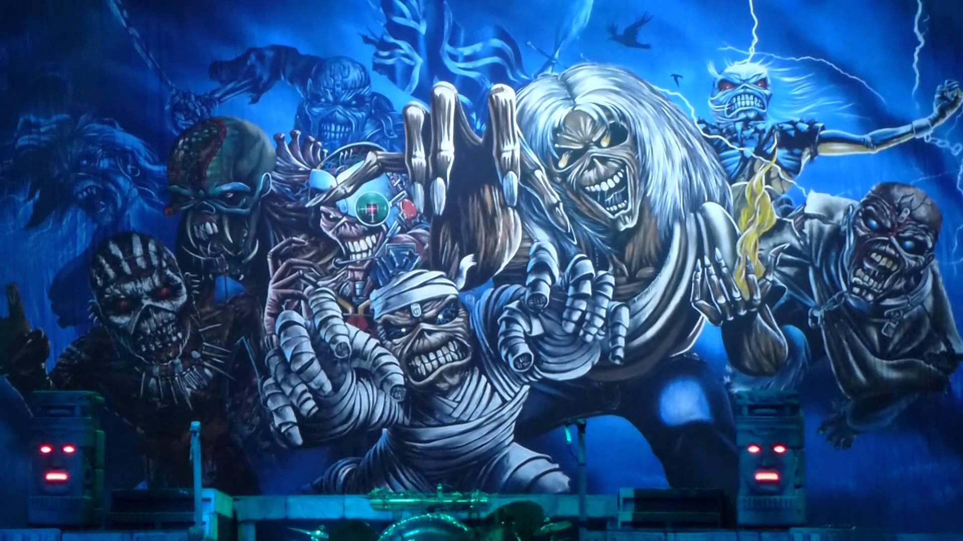 Wasted Years Iron Maiden @ San José, Cosa Rica 8/3/2016 - Iron Maiden Wallpaper Pc - HD Wallpaper 