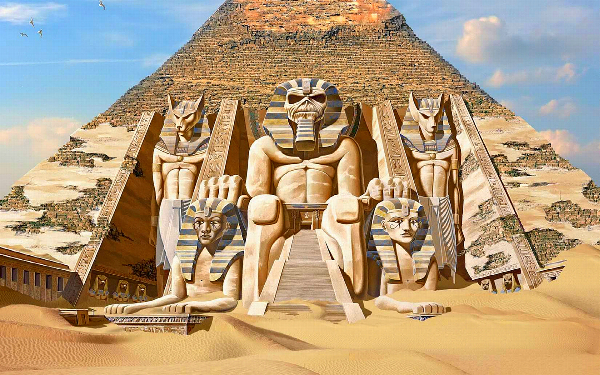 Iron Maiden Iron Maiden Powerslave Wallpaper - Iron Maiden Powerslave Wallpaper Hd - HD Wallpaper 