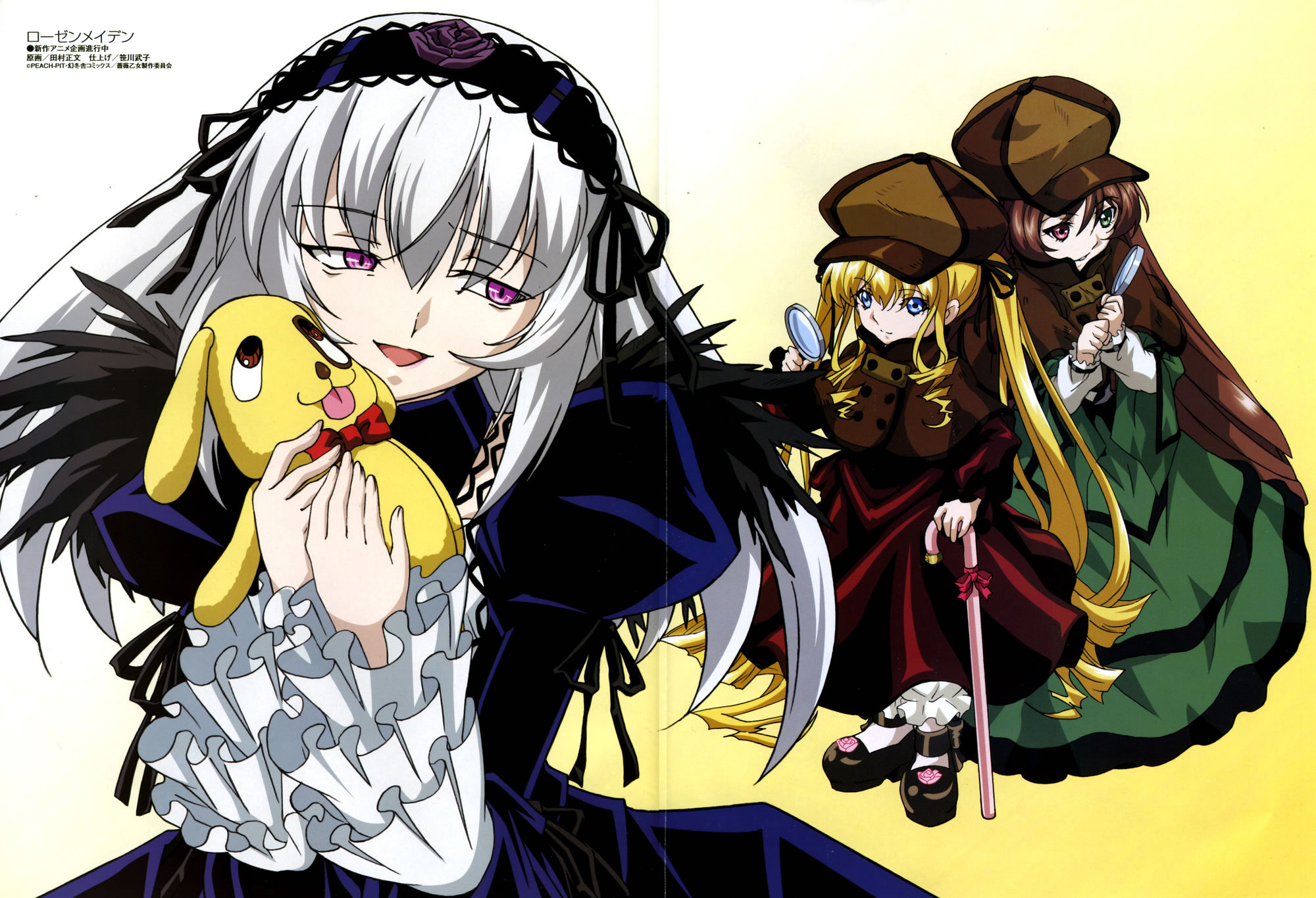 Anime Rozen Maiden Wallpaper - Rozen Maiden Suigintou And Suiseiseki - HD Wallpaper 