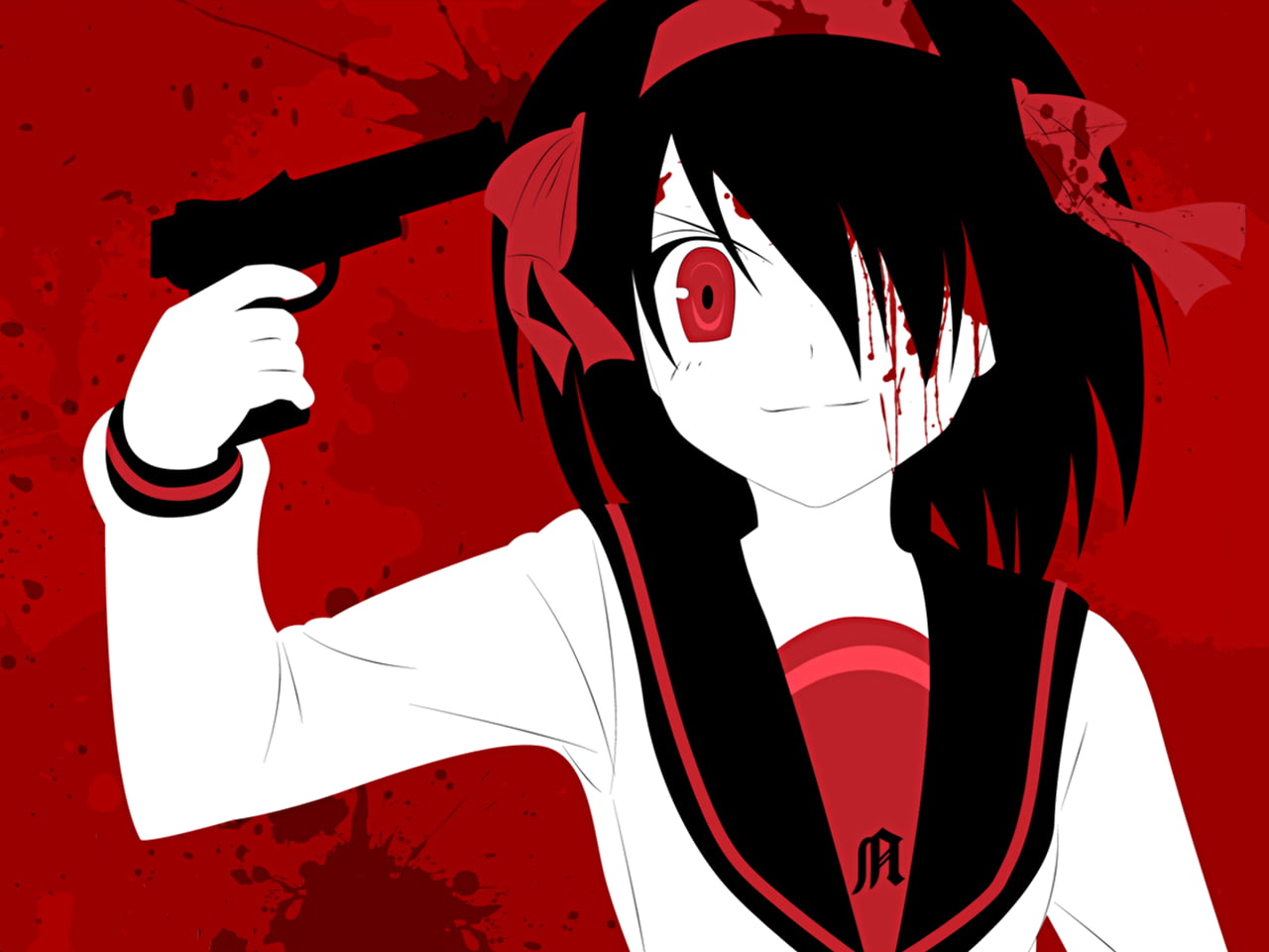 Suicidal Anime Girl - HD Wallpaper 