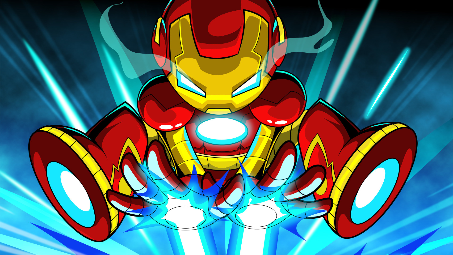 Iron Man Wallpaper Cartoon - HD Wallpaper 