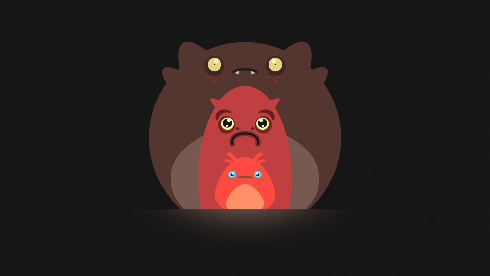Cute Monsters, Digital Art, Toon - Cartoon - HD Wallpaper 