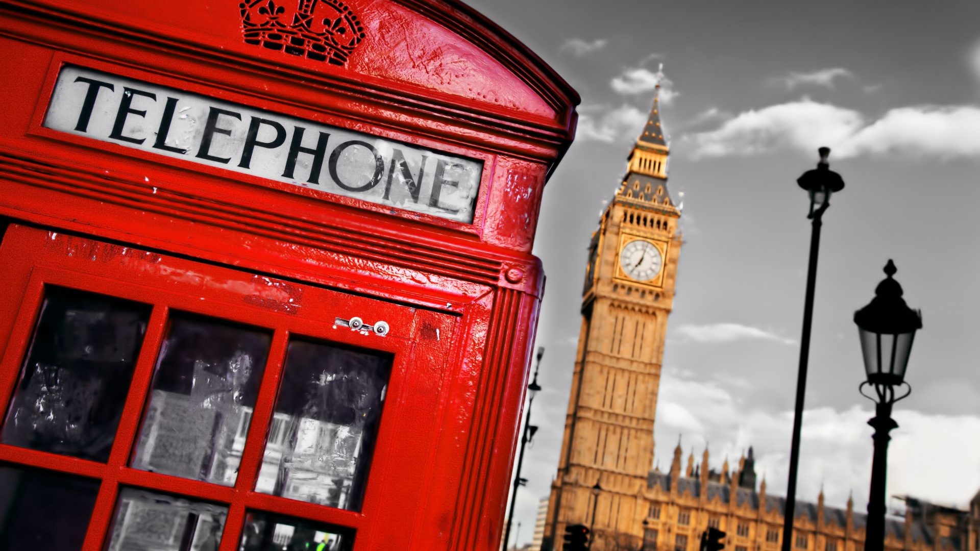 British Flag Wallpaper 54 Images - London Phone Booth Big Ben - HD Wallpaper 
