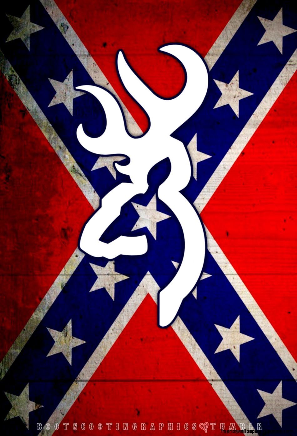 Confederate Flag Phone Wallpaper Confederate Flag With Browning Symbol 950x1395 Wallpaper Teahub Io