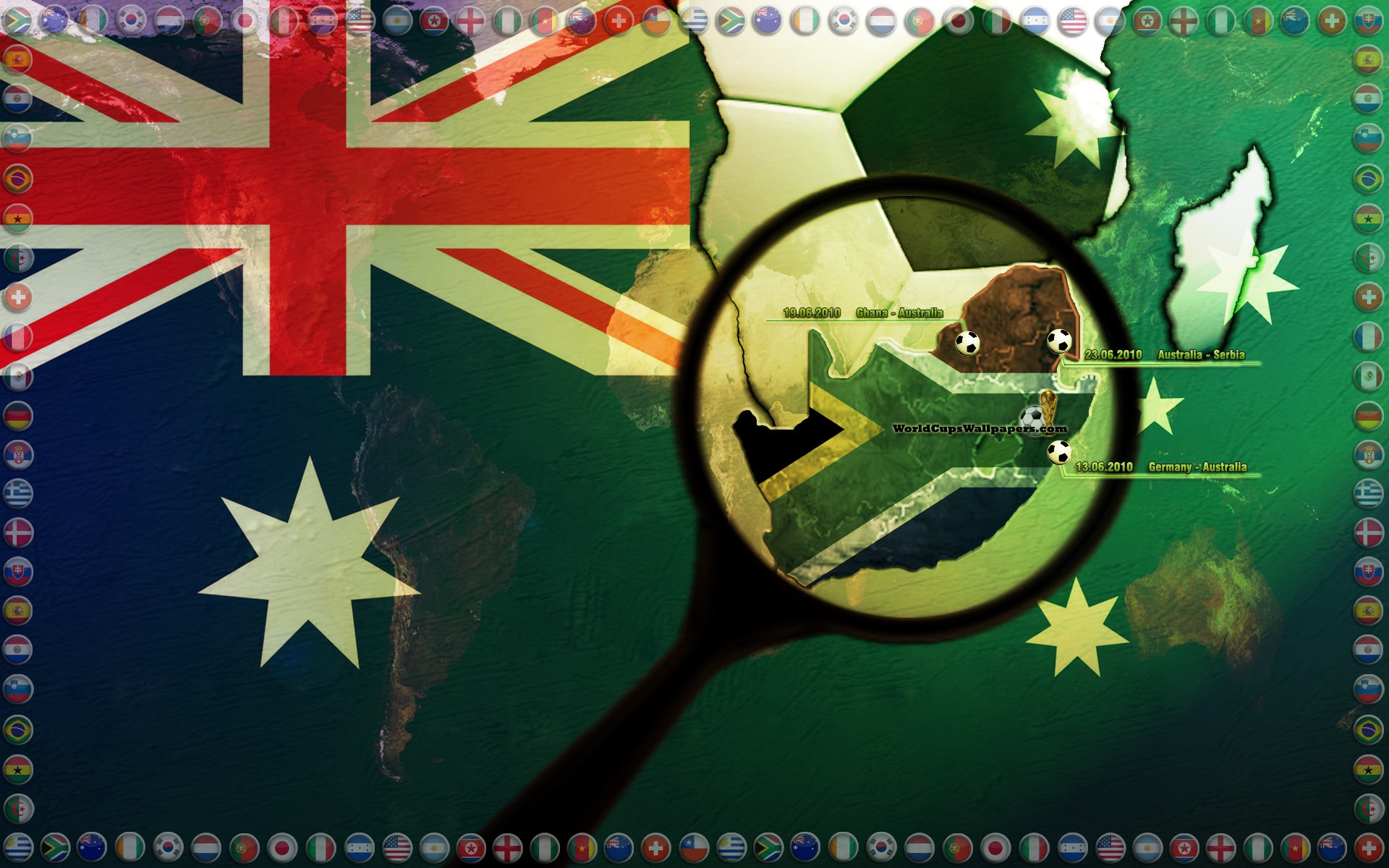 Australian Flags Wallpaper - Heard Island And Mcdonald Islands National Flag - HD Wallpaper 