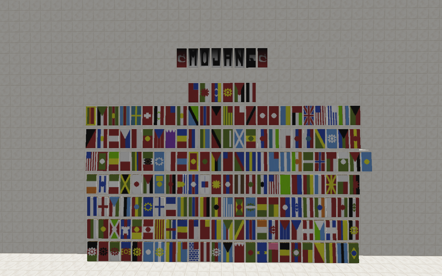 Here S My Shot At The World Flags Using Banners In - Minecraft Banner Flags - HD Wallpaper 