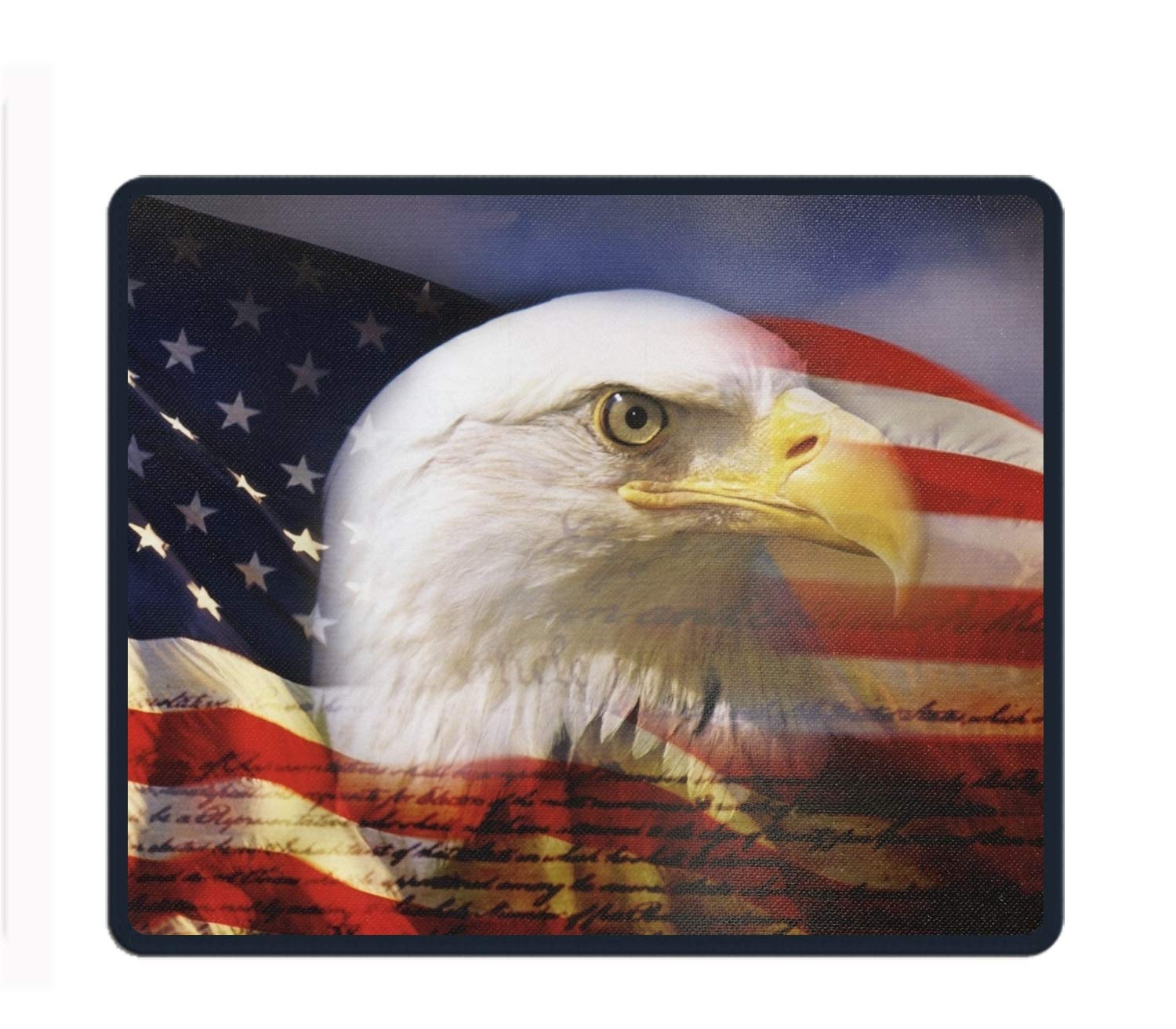 Bald Eagle With American Flag - HD Wallpaper 