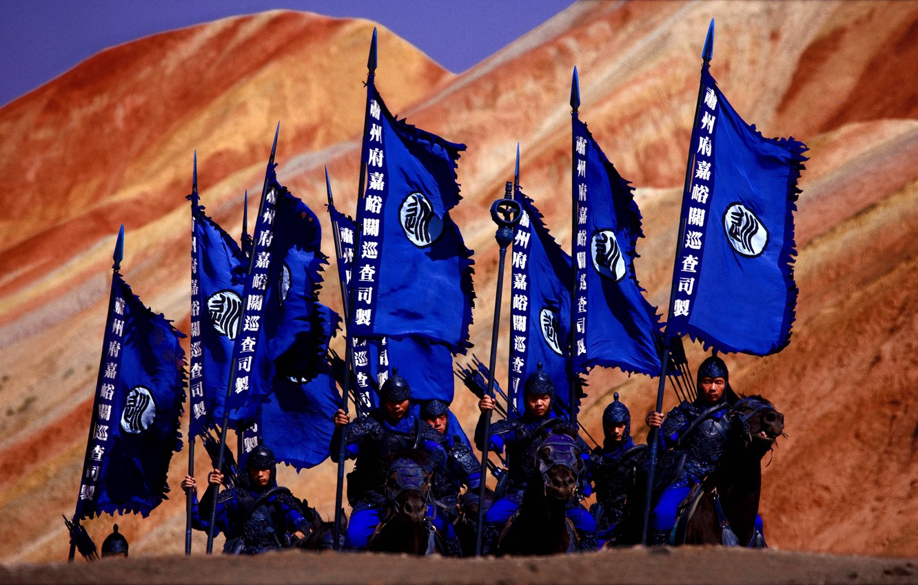 Photo Wallpaper China, Cinema, Soldier, Desert, Man, - Asian Army Banners - HD Wallpaper 