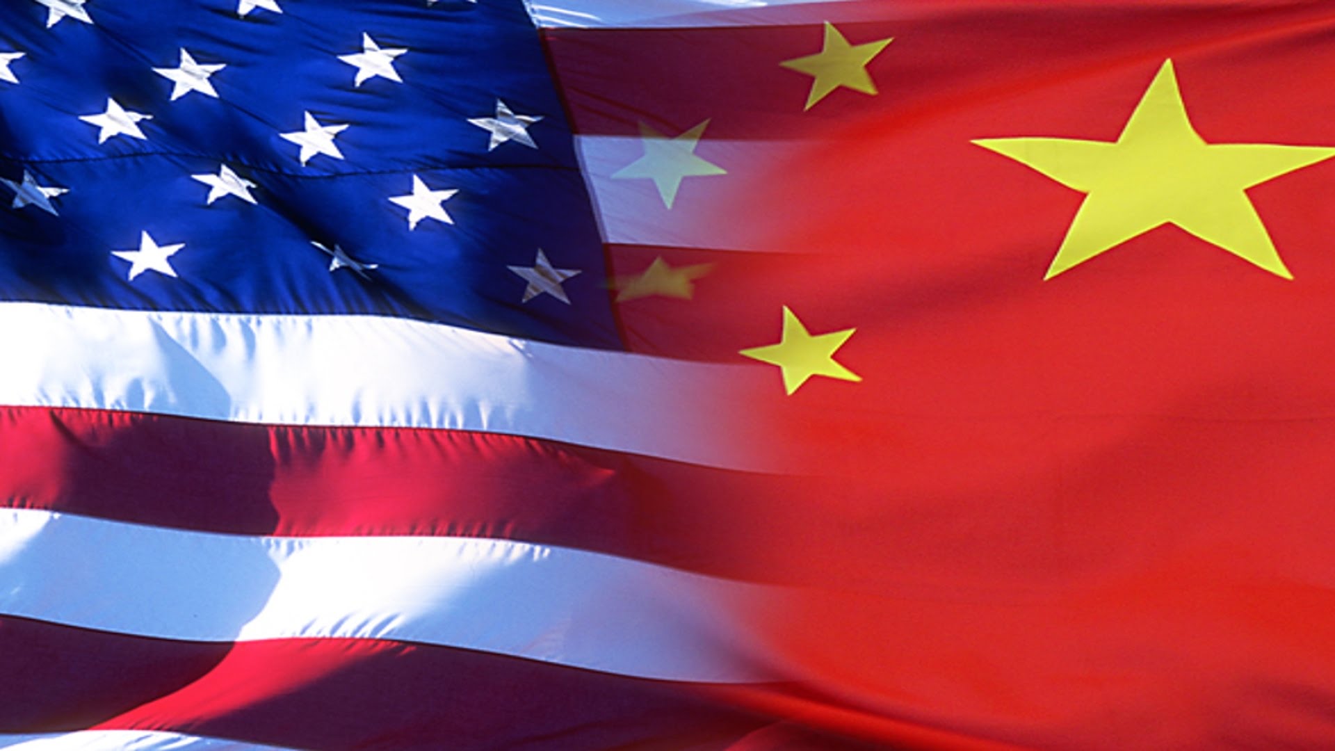 China And United States Flags - HD Wallpaper 